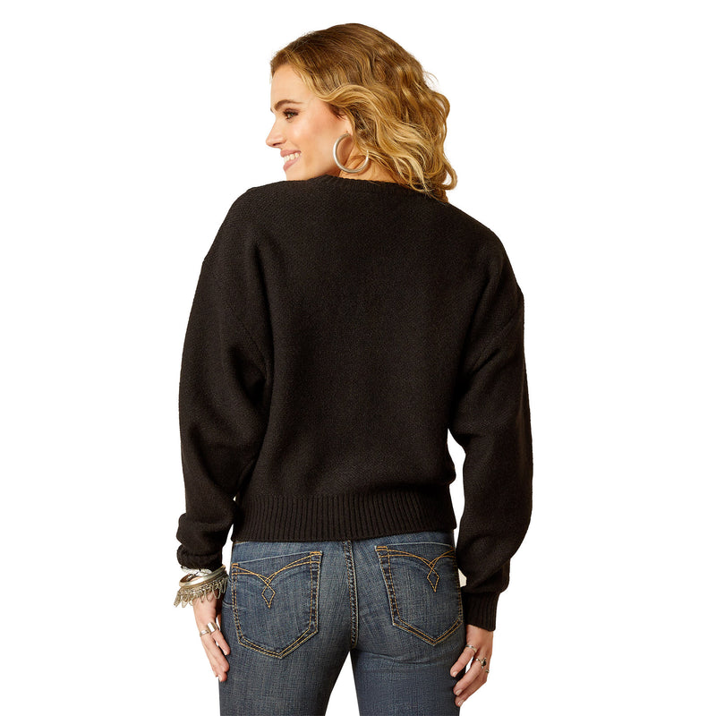 Ariat Womens Magnolia Black Sweatshirt