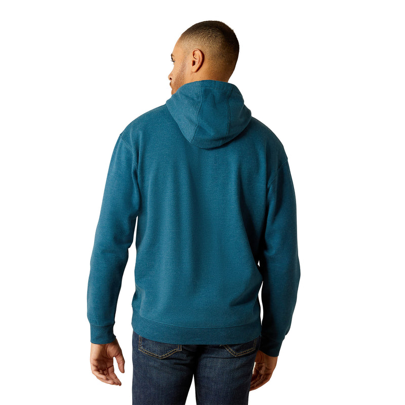 Ariat Mens Navy Bison Plains Hoodie