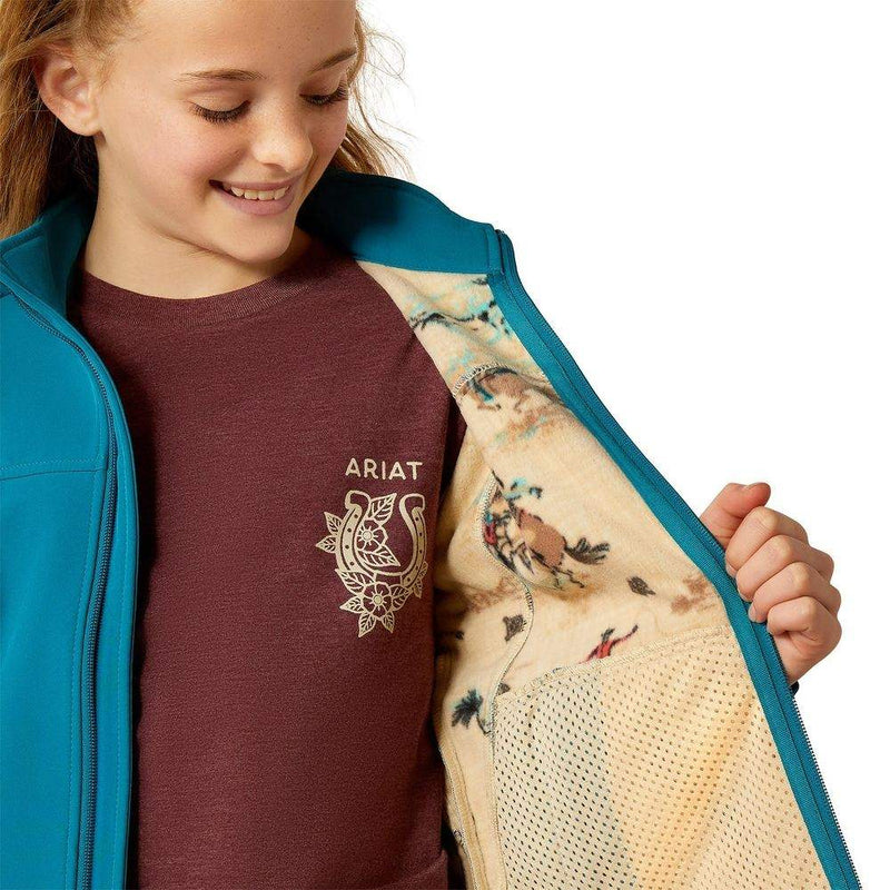 Ariat Girl's Ocean Team Softshell Jacket