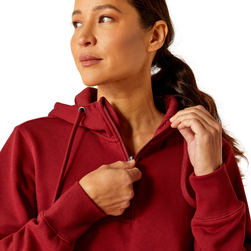 Ariat Womens Rebar Skill Set 1/2 Zip Hoodie