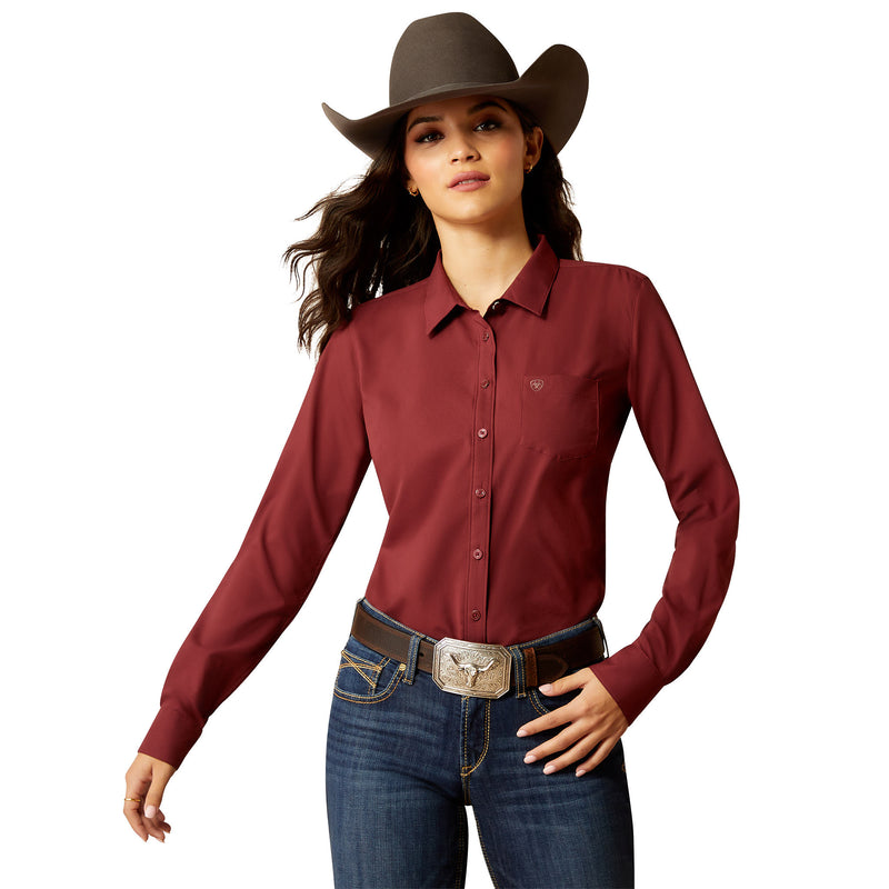 Ariat Womens Kirby Pro Tawny Port Shirt