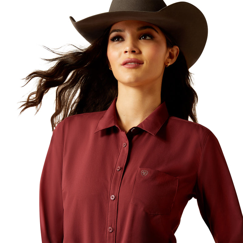 Ariat Womens Kirby Pro Tawny Port Shirt