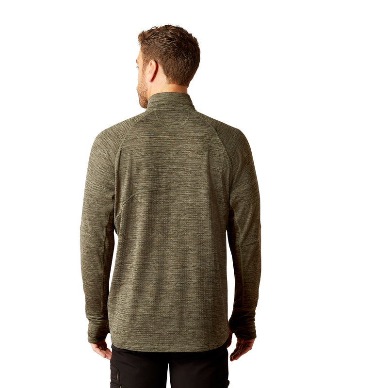 Ariat Men's Rebar Gridwork Baselayer 1/4 Zip T-Shirt