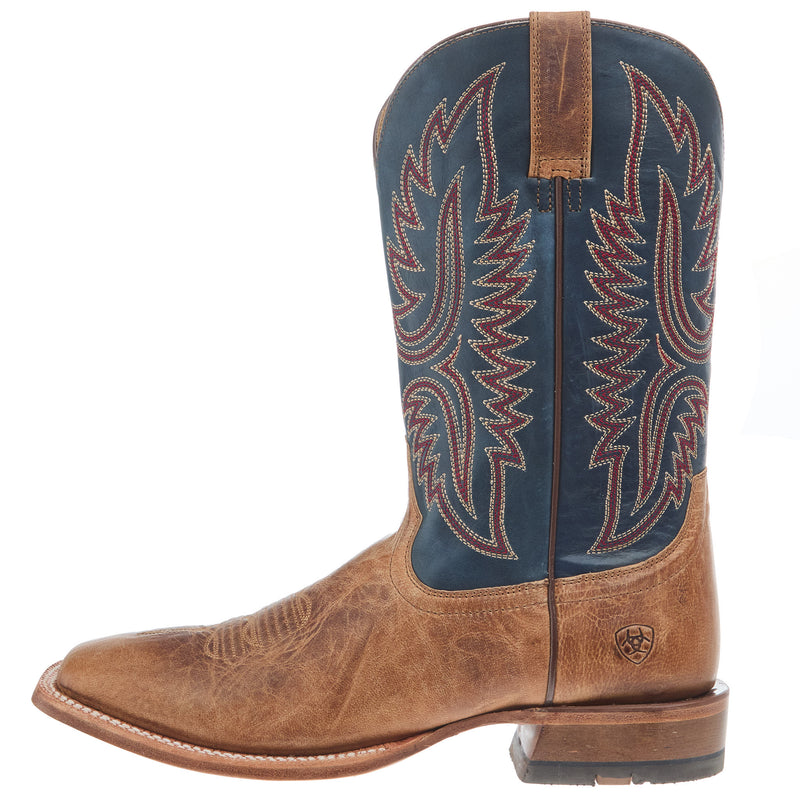 Ariat Men`s Tanglewood Bone 11In Honorable Blue Top Cowboy Boot
