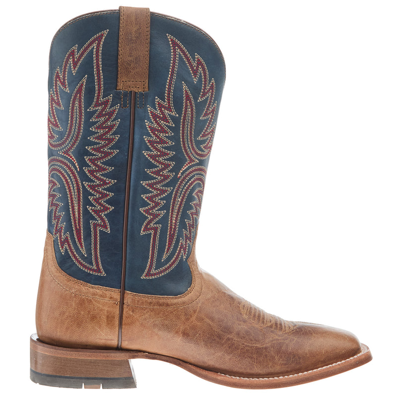 Ariat Men`s Tanglewood Bone 11In Honorable Blue Top Cowboy Boot