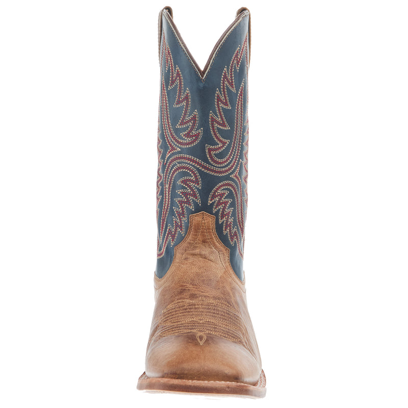 Ariat Men`s Tanglewood Bone 11In Honorable Blue Top Cowboy Boot