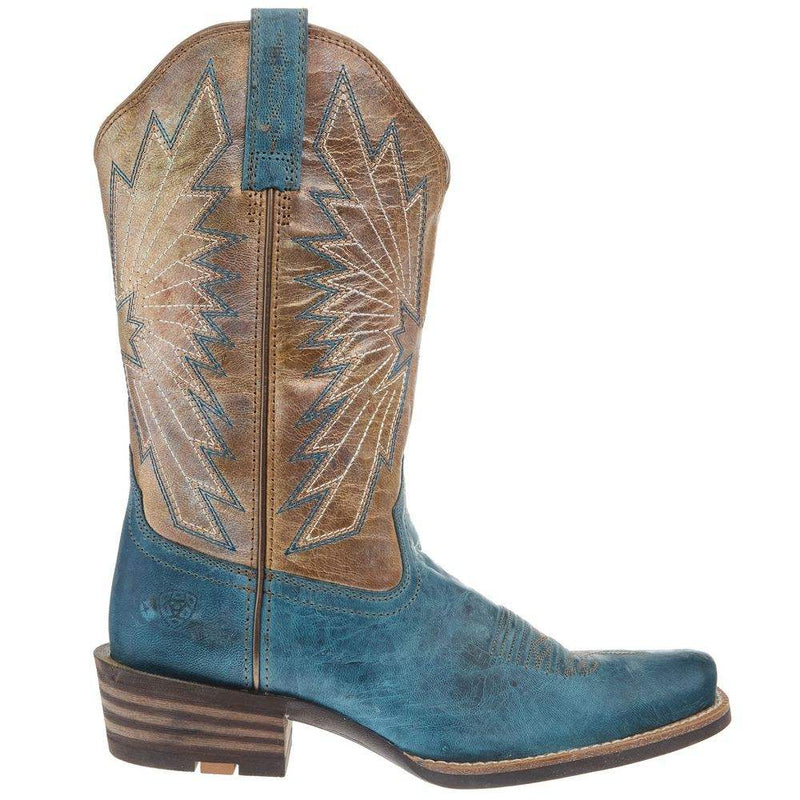 Ariat Women`s Blue Vamp Tan Top Boot