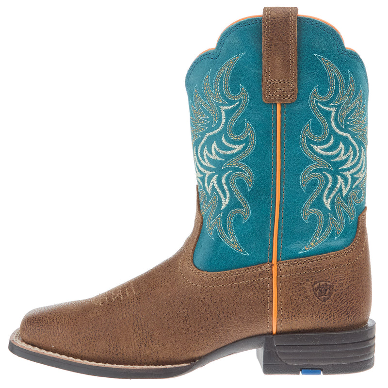 Ariat Youth Outsider Toasty Tan and Voyage Cowboy Boot