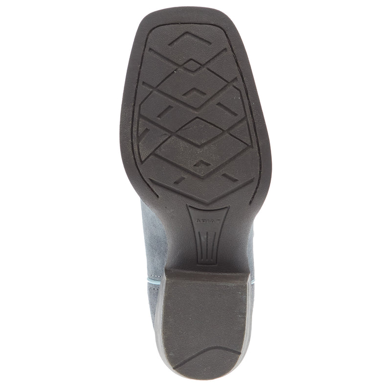 Ariat Youth Decatur Mineral Suede and Downpour Shaft Cowboy Boot