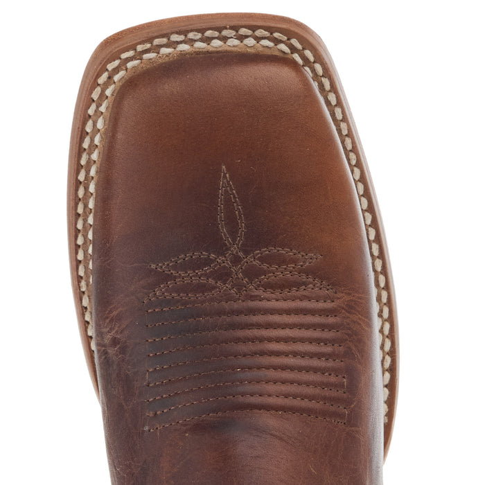 Ariat Womens Frontier Tilley Dapper Tan with Surf Blue Top Western Boot