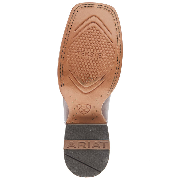 Ariat Womens Frontier Tilley Dapper Tan with Surf Blue Top Western Boot
