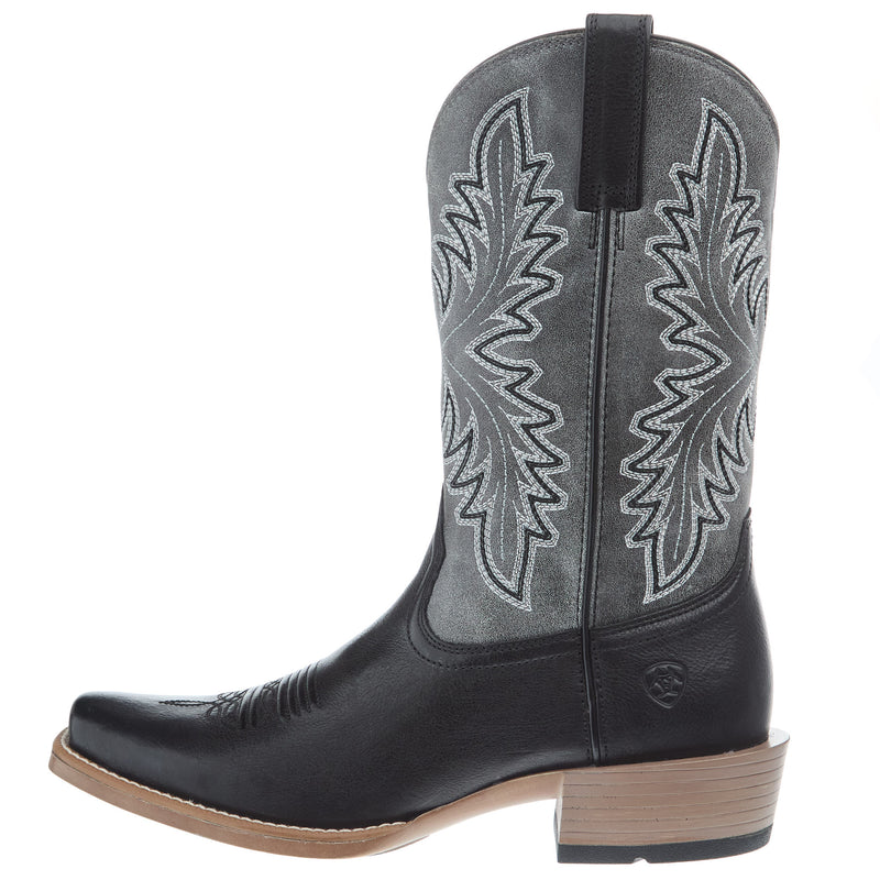 Ariat Men`s Renegade Black Night 12In Titanium Top Cowboy Boot