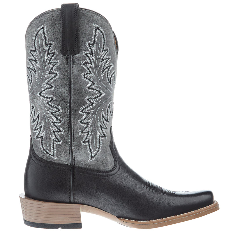 Ariat Men`s Renegade Black Night 12In Titanium Top Cowboy Boot