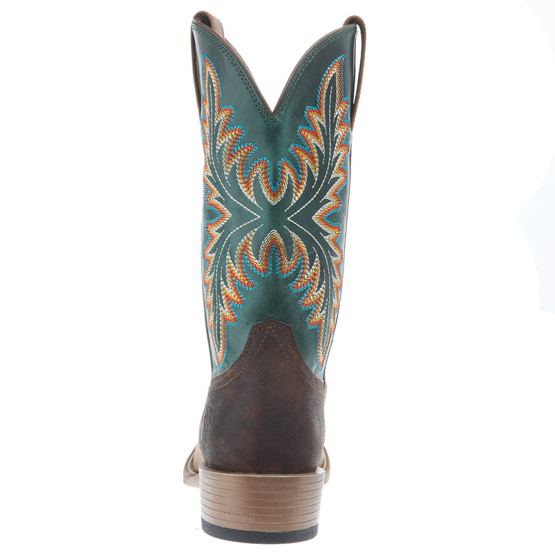 Ariat Men`s Renegade Vintage Oak 12In Deep Teal Top Cowboy Boot