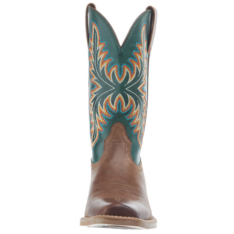 Ariat Men`s Renegade Vintage Oak 12In Deep Teal Top Cowboy Boot