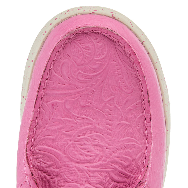 Ariat Women`s Hot Pink Floral Embossed Hilo Casual