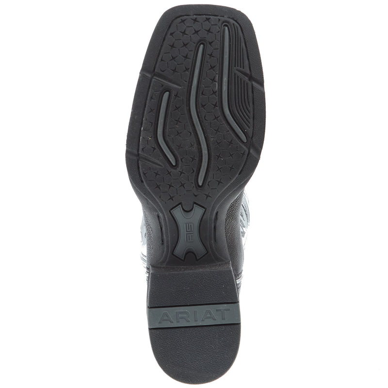 Ariat Women`s Dark Carbon Vamp Antique Silver Top Round Up Ryder Boot