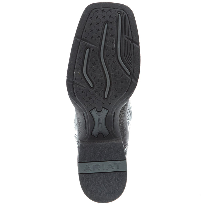 Ariat Women`s Dark Carbon Vamp Antique Silver Top Round Up Ryder Boot