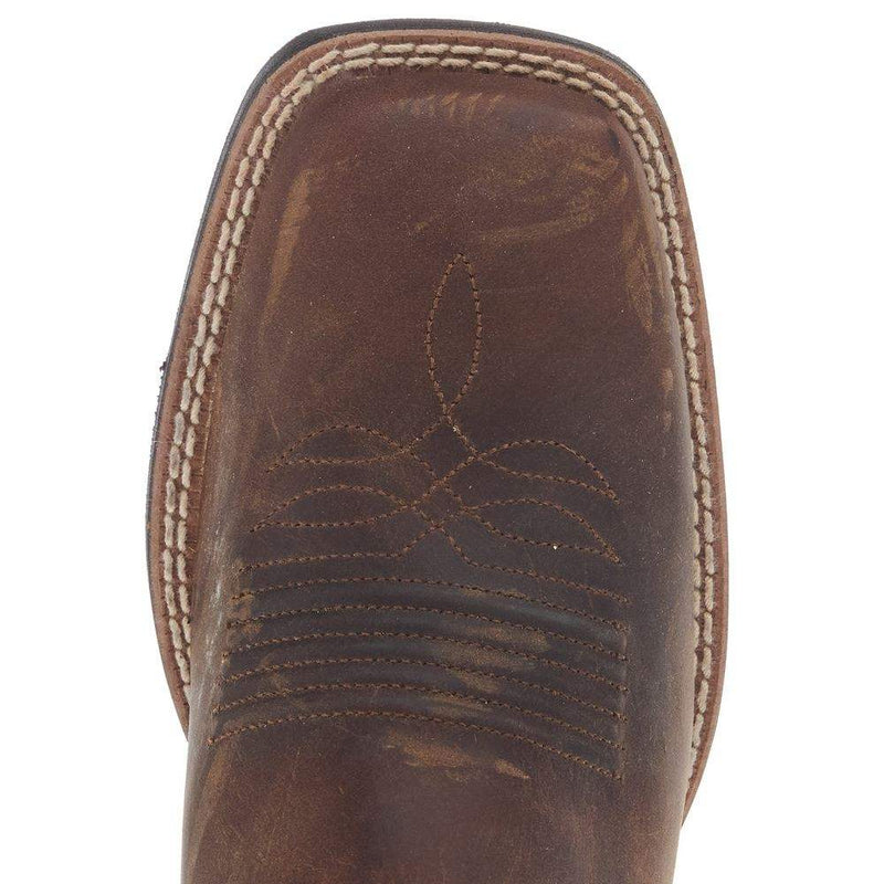 Ariat Women`s Distressed Brown Vamp Gold Pink Top Round Up Ryder Boot