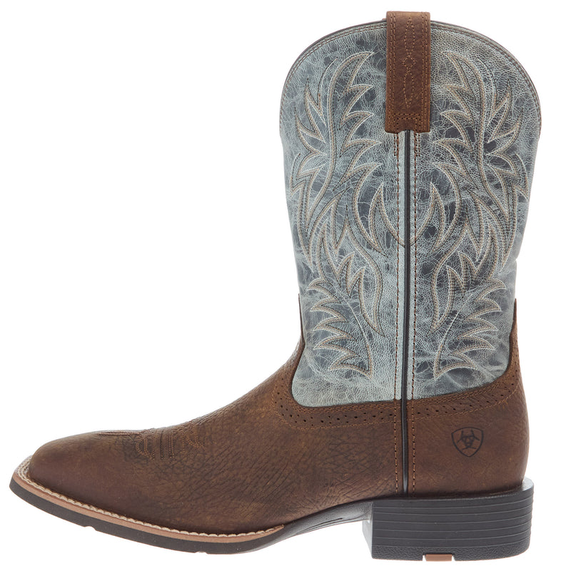 Ariat Men`s Sport Earth 11In Glacier Blue Top Cowboy Boot