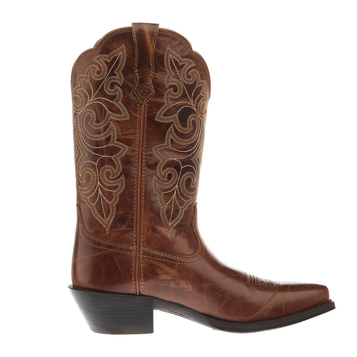 Ariat Women`s Round Up Russet Brown Vamp 11in Brown Top Boot