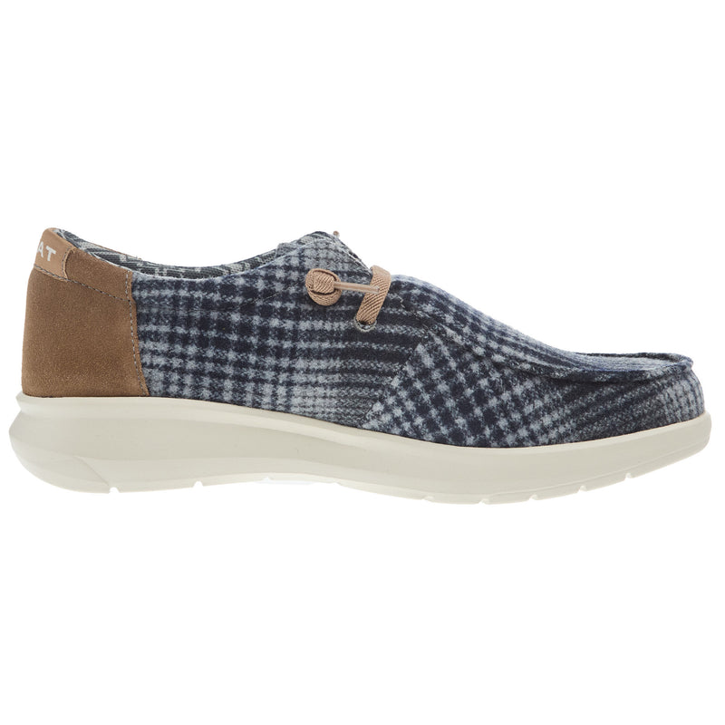 Ariat Men`s Hilo Black and Grey Flannel Casual Shoe