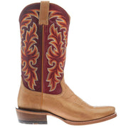 Relentless By Ariat Men`s Futurity Champ Texan Tan 13In True Red Top Cowboy Boot
