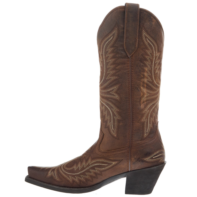Ariat Women`s Rafter Tan Vamp and 12In Top Round Up Boot