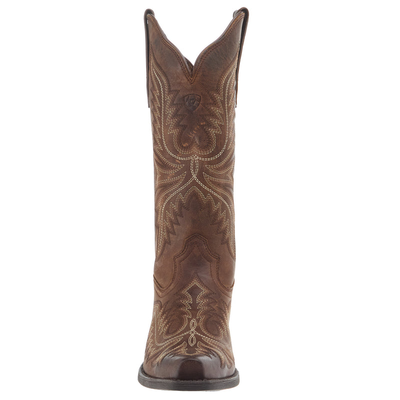 Ariat Women`s Rafter Tan Vamp and 12In Top Round Up Boot