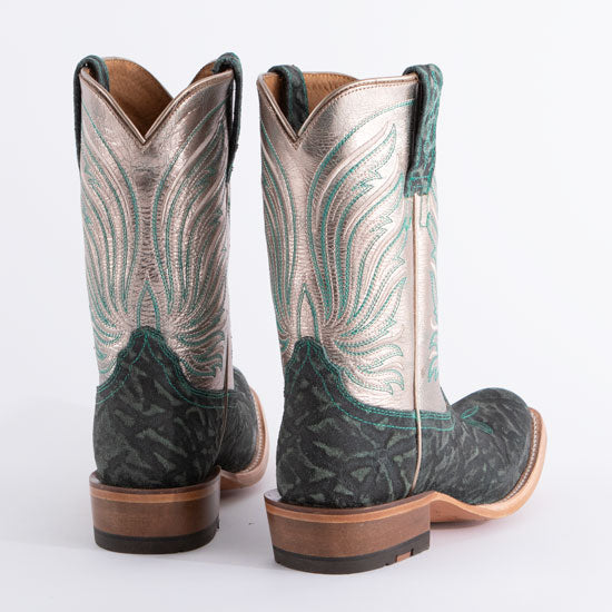 Ariat Women's Futurity Dash Mint Elephant Print Narrow Cutter Toe Western Boot