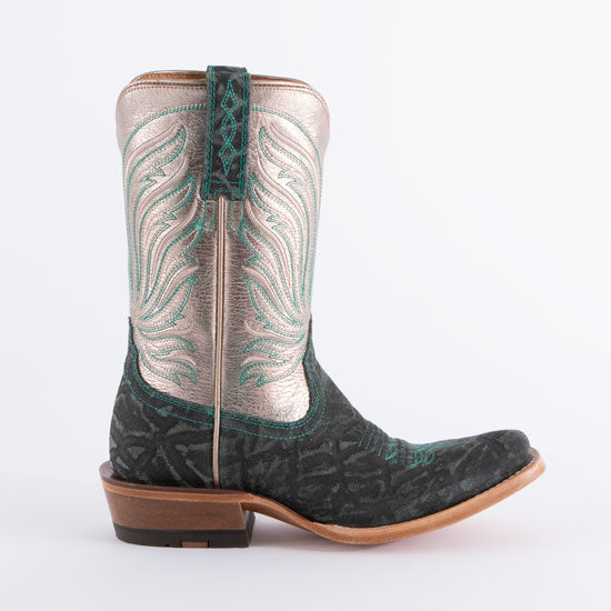 Ariat Women's Futurity Dash Mint Elephant Print Narrow Cutter Toe Western Boot