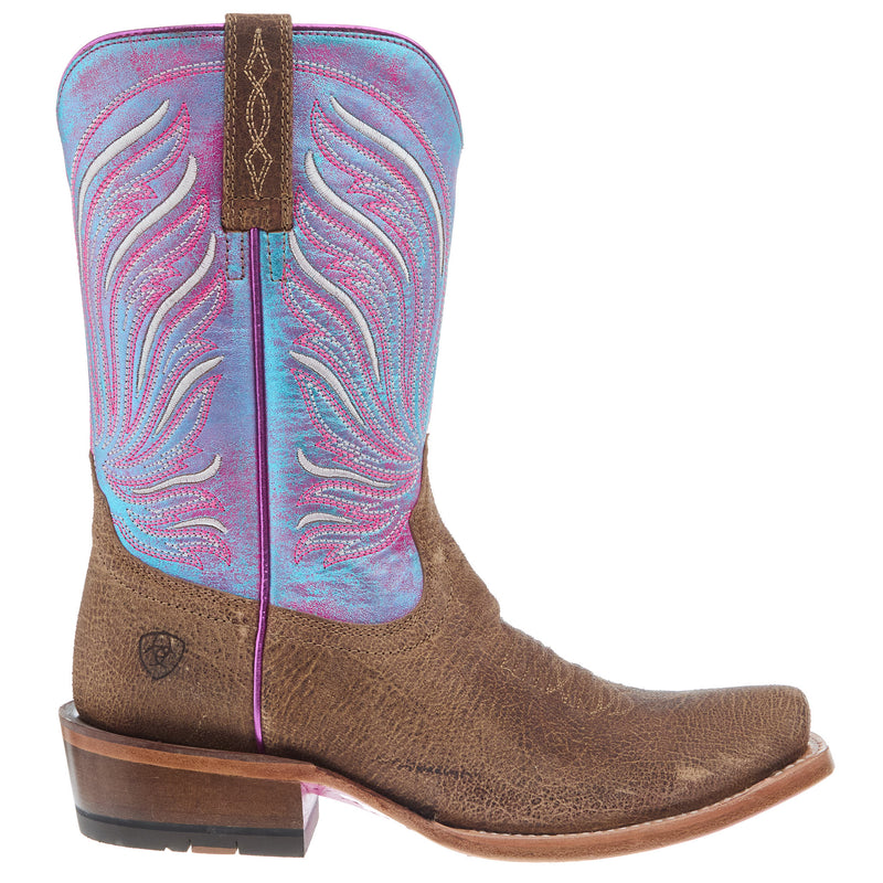 Ariat Women`s Futurity Dash Tan Vamp 10In Multi Pink Top Boot