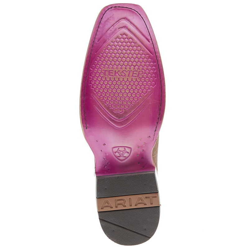 Ariat Women`s Futurity Dash Tan Vamp 10In Multi Pink Top Boot