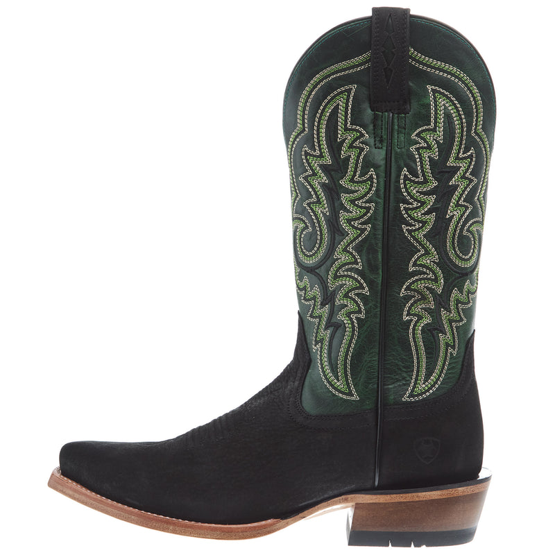 Relentless By Ariat Men`s K Toe Futurity Black Bison Lucky Clover Top Cowboy Boot