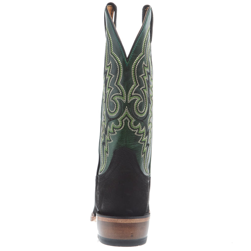 Relentless By Ariat Men`s K Toe Futurity Black Bison Lucky Clover Top Cowboy Boot