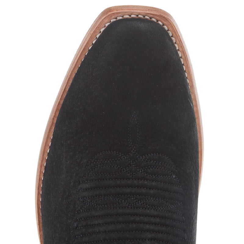 Relentless By Ariat Men`s K Toe Futurity Black Bison Lucky Clover Top Cowboy Boot