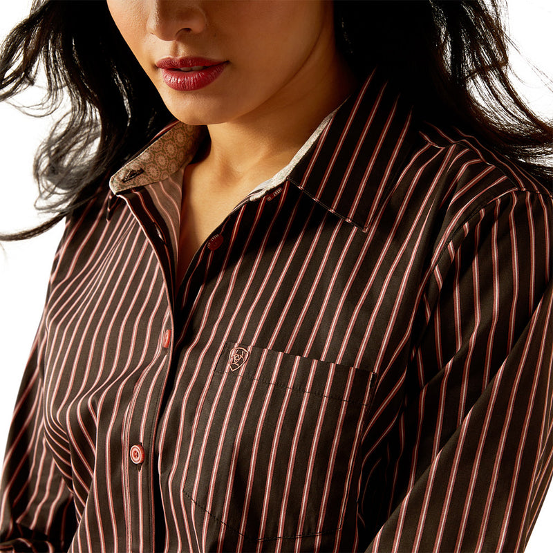 Ariat Women's Mahogany Stripe Kirby Shirt