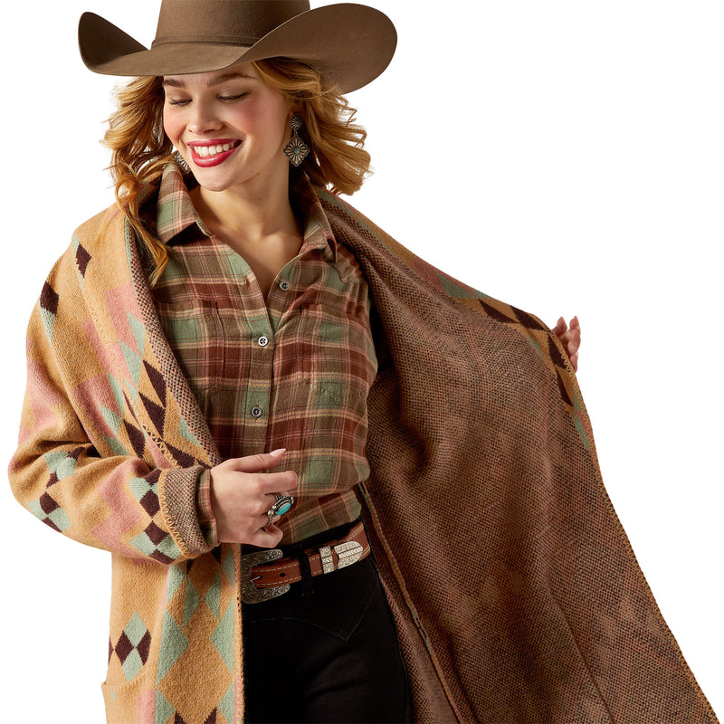 Ariat Women's Sunset Chic Blanket Coat