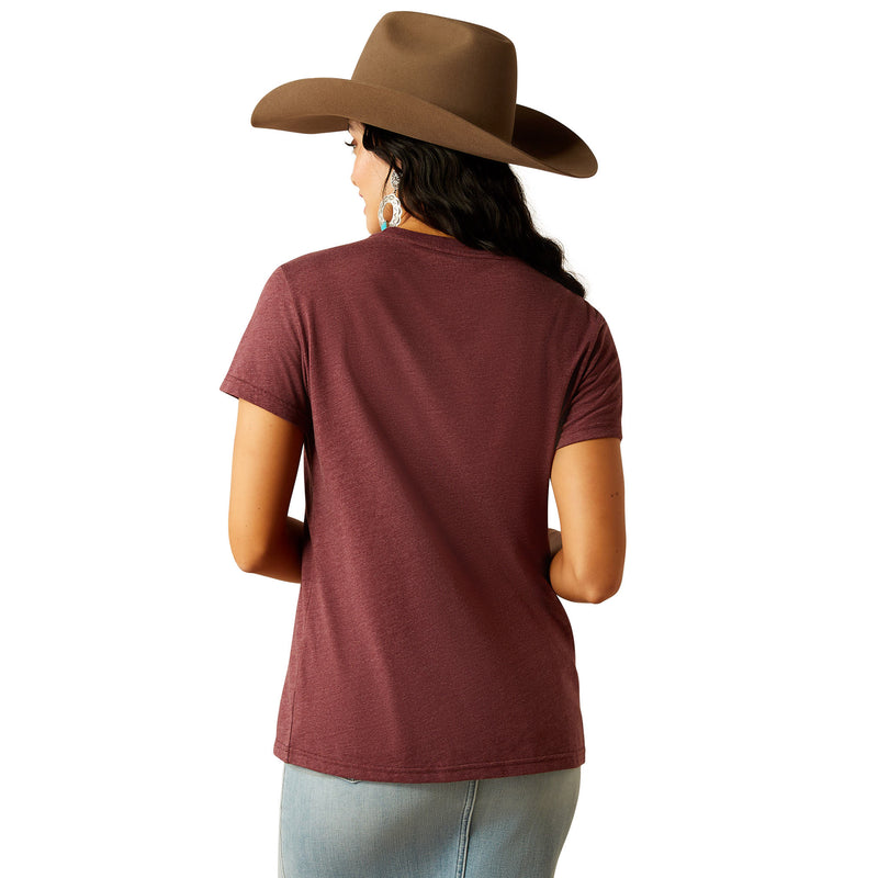 Ariat Women's Maroon Neon Graphic Tee