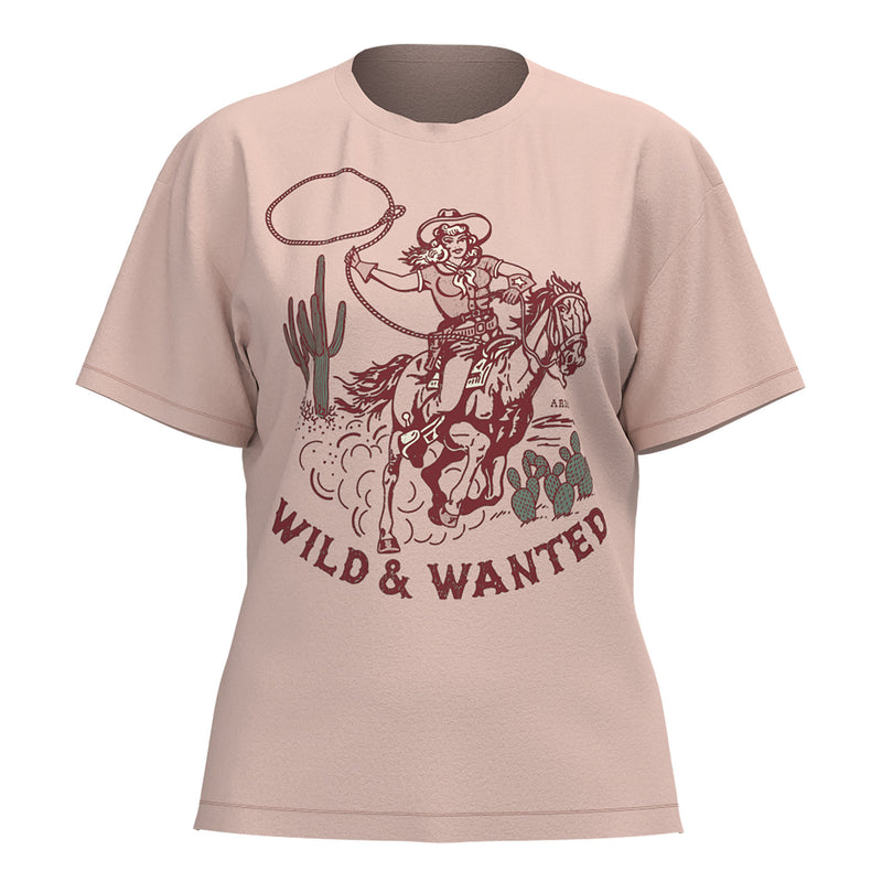 Ariat Womens Rose Wild And Wanted Short Sleeve Tee