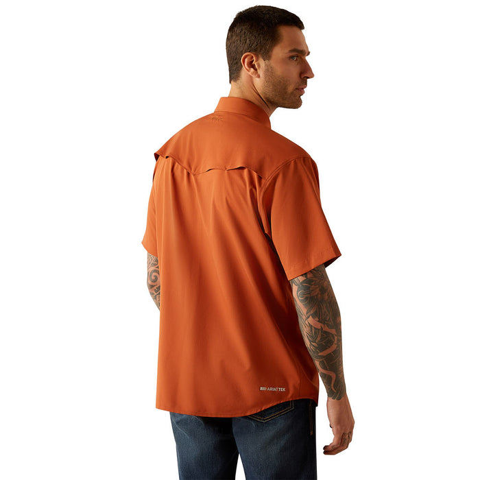 Ariat Mens VentTek Classic Baked Clay Short Sleeve Shirt