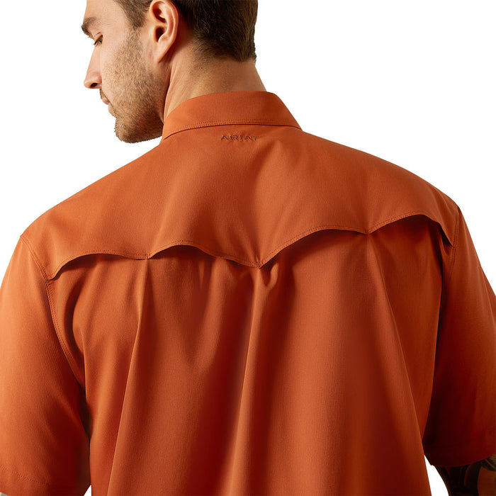 Ariat Mens VentTek Classic Baked Clay Short Sleeve Shirt