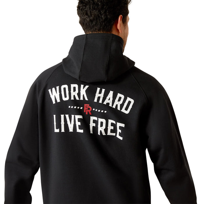 Ariat Men's FR DuraStretch Work Hard Black Hoodie