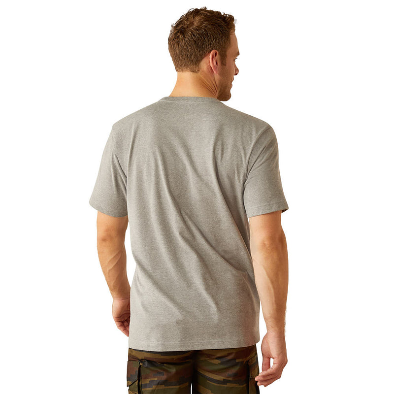 Ariat Men's Rebar Grey Cotton Strong Tee Shirt