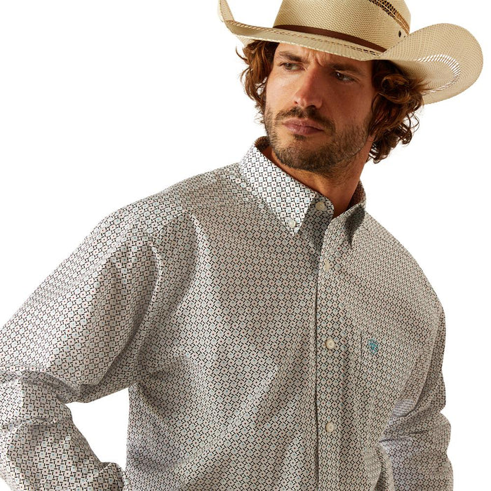 Ariat Mens White Classic Gaylor Shirt