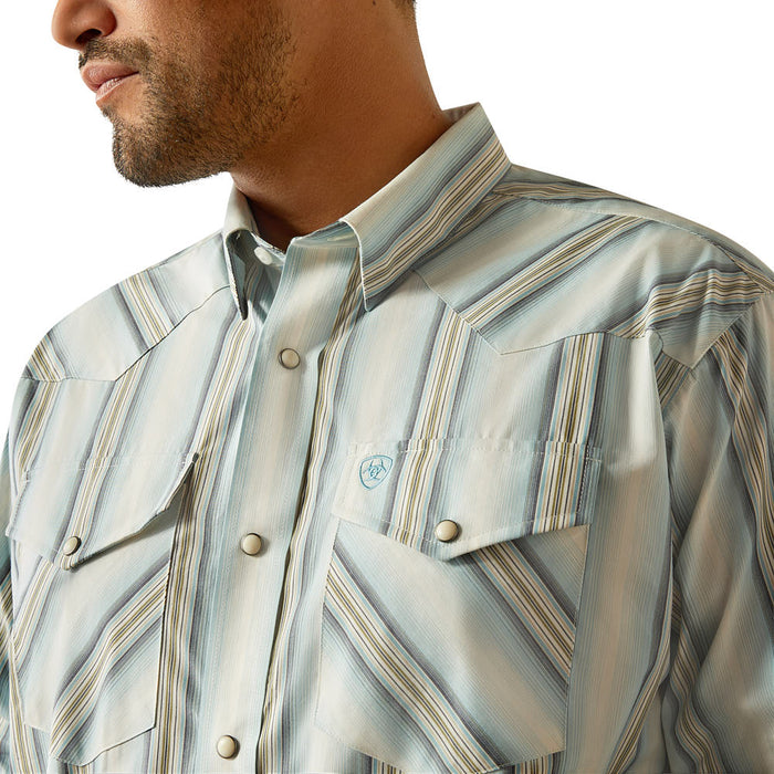 Ariat Mens Turquoise Fulton Long Sleeve Snap Shirt