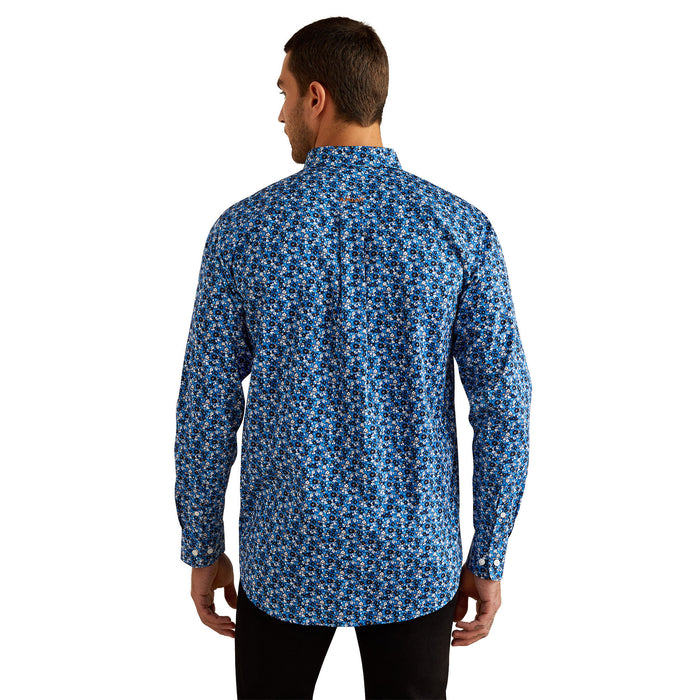 Ariat Mens Brighton Blue Floral Wrinkle Free Shirt