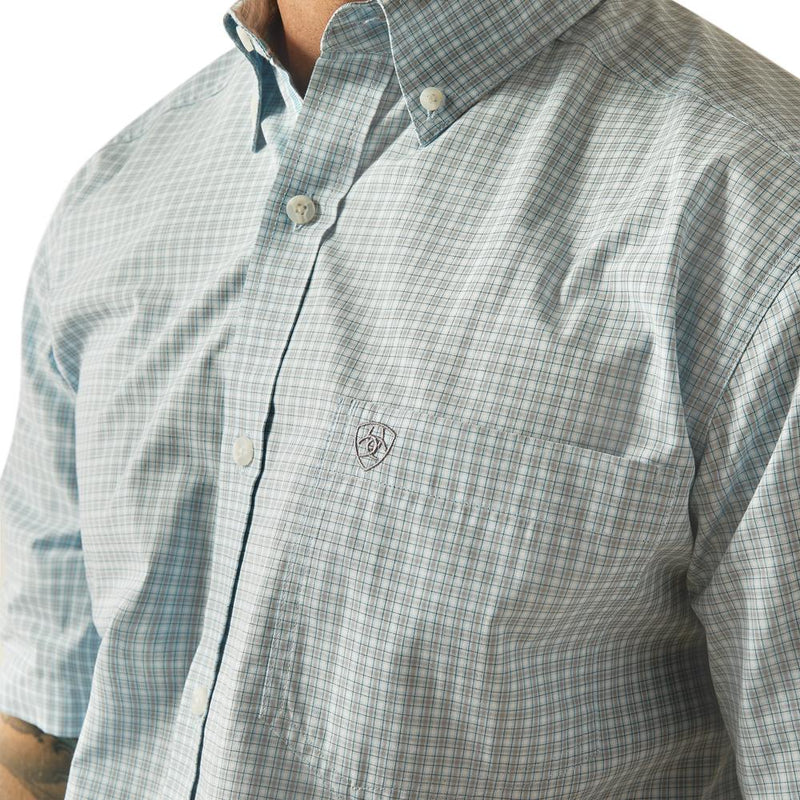 Ariat Mens Turq Pro Series Glennie Shirt