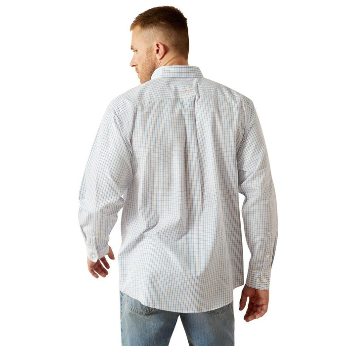 Ariat Mens Alan Blue Plaid Wrinkle Free Shirt