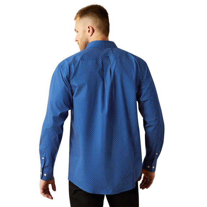Ariat Mens Navy Bodie Wrinkle Free Shirt